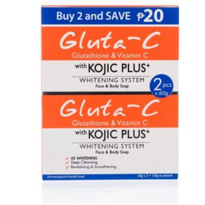 Gluta C Kojic plus + Whitening savon 2 en 1 (2x 60g)