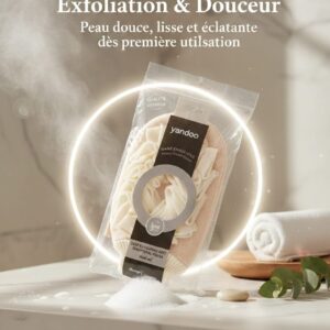 Yandoo - Gant de douche 2 en 1 (Exfoliant et fleur de douche)