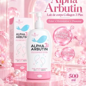 Precious Skin Alpha Arbutin Collagen 3plus - Lait de corps éclaircissant & Unifiant 500ml